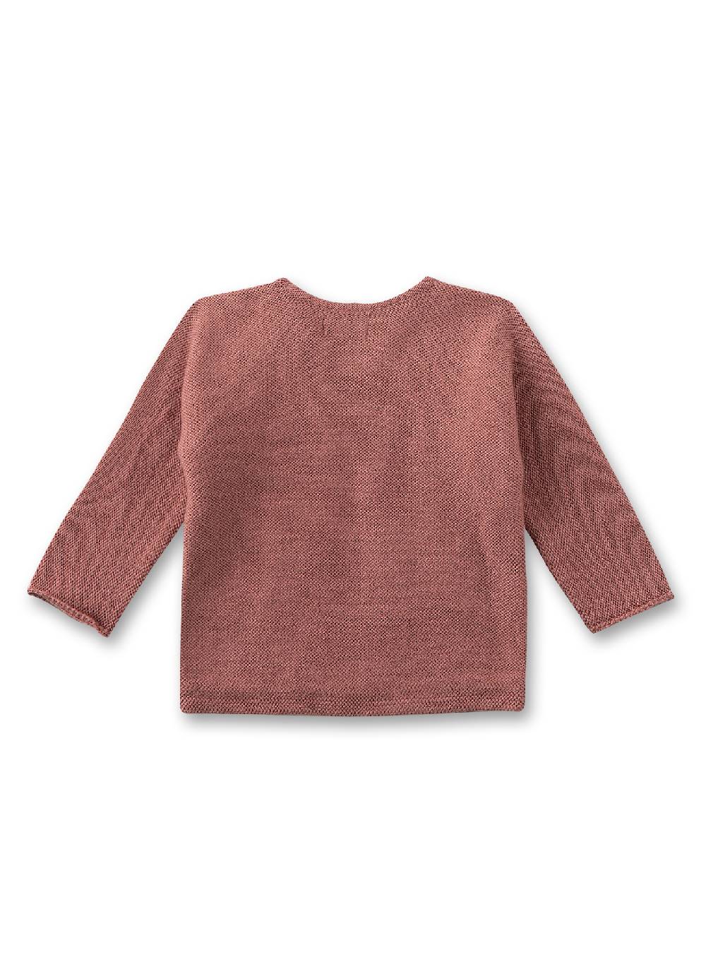Sanetta Baby-Strickjacke Rosa aus Wolle im Angebot