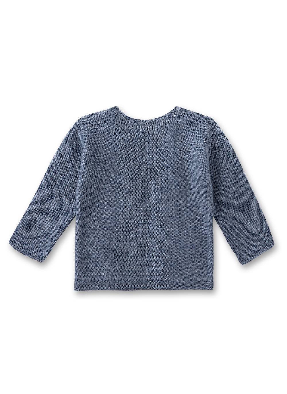 Sanetta Baby-Strickpullover Blau aus Wolle Blitzverkäufe