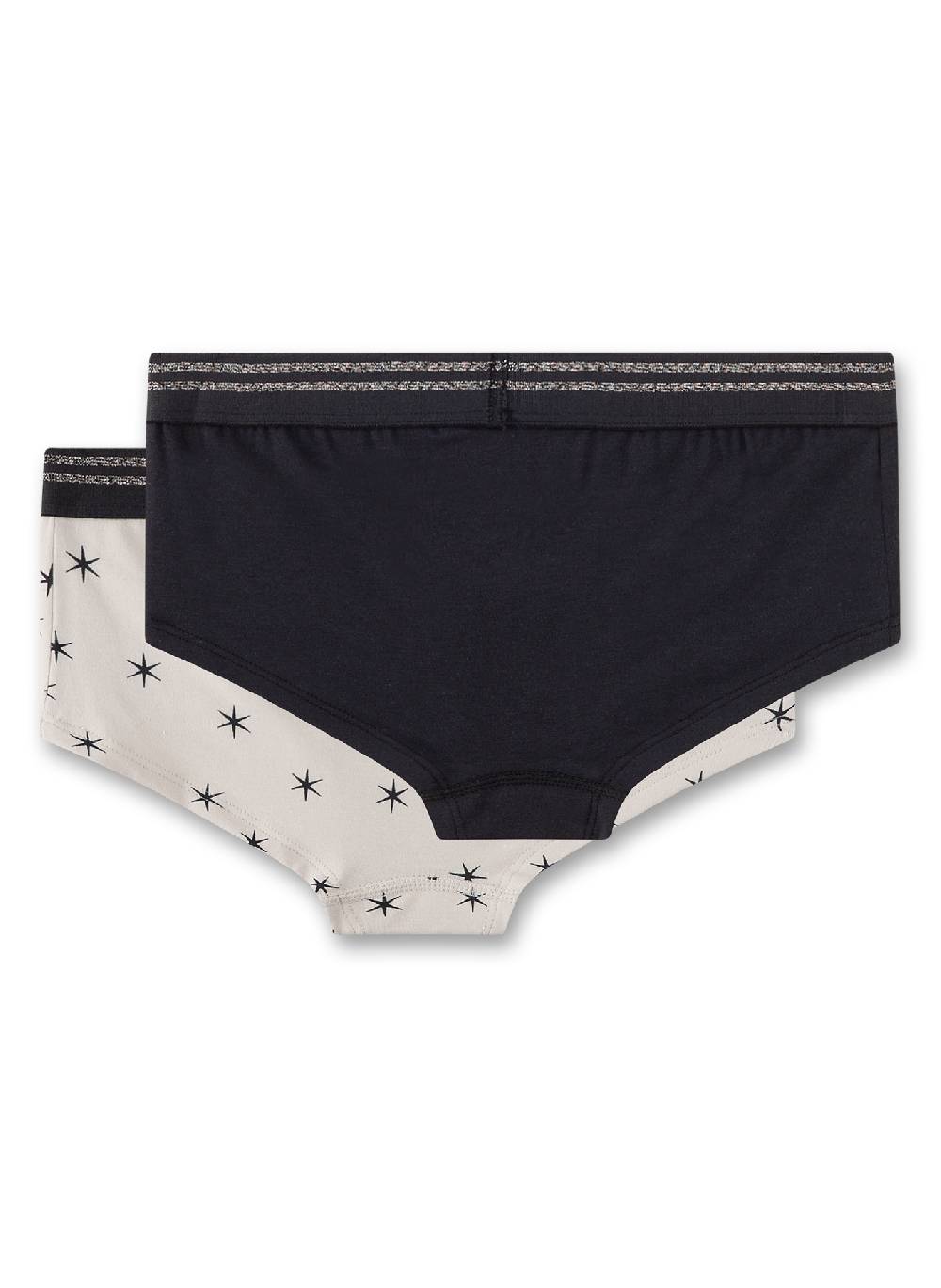 Sanetta Mädchen-Cutbriefs (Doppelpack) Off-White & Dunkelgrau Super Rabatt