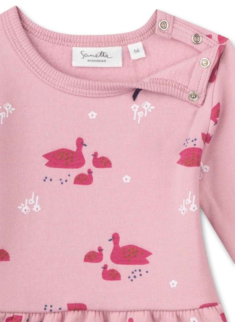 Sanetta Mädchen-Sweatkleid Rosa Begrenzte Freigabe