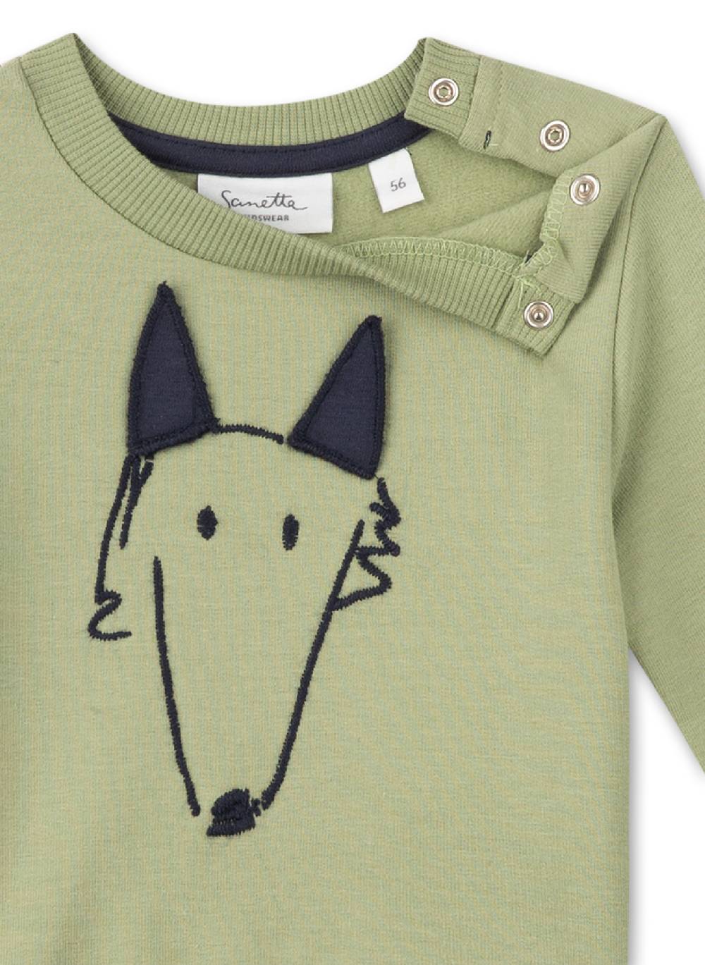 Sanetta Jungen-Sweatshirt Grün Clearance-Verkauf