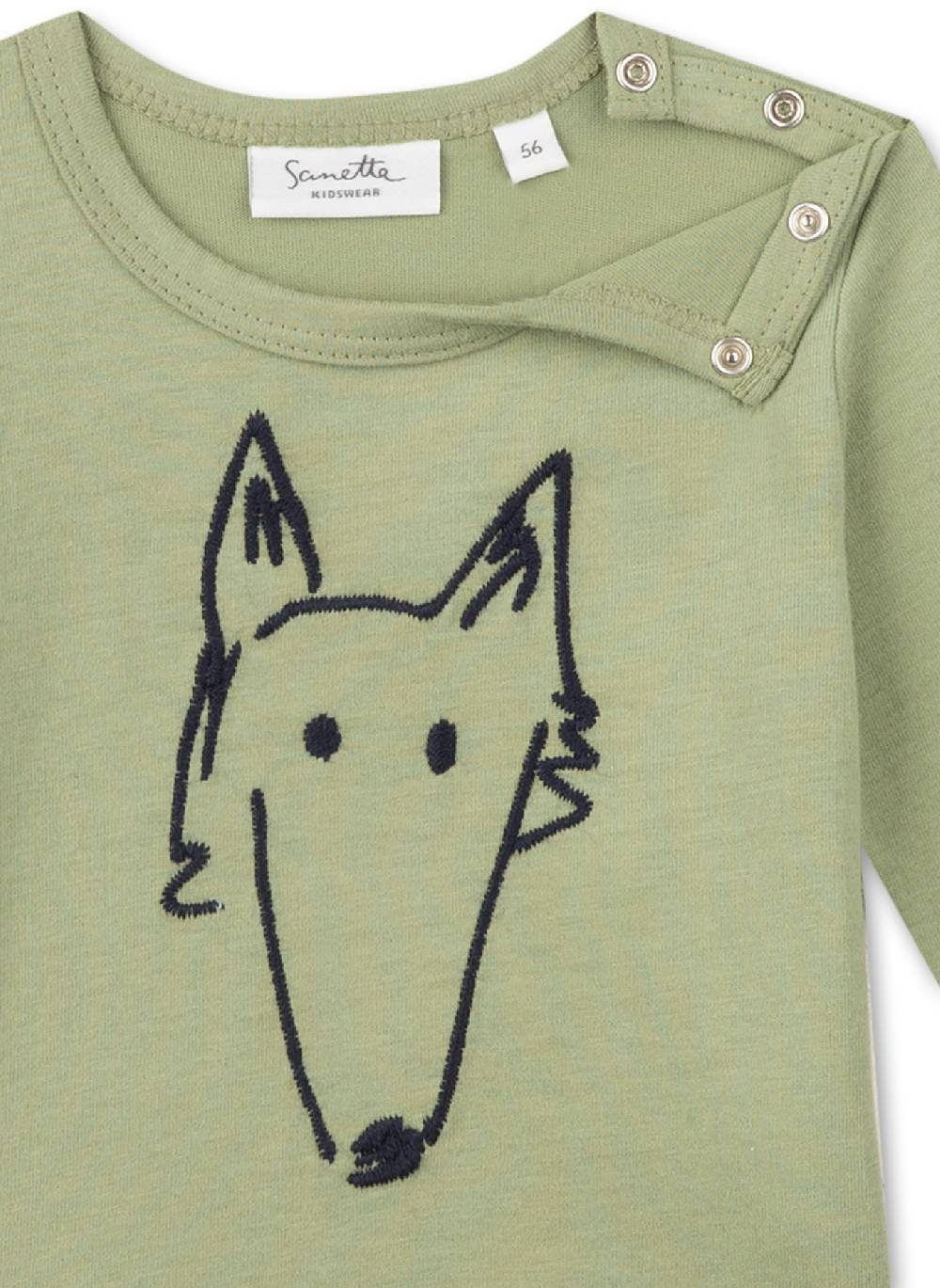 Sanetta Jungen-Langarmshirt Grün Kostenloser Versand international