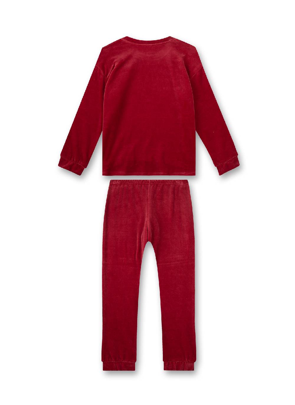 Sanetta Mädchen-Schlafanzug Rot aus Nicki Schlussverkauf