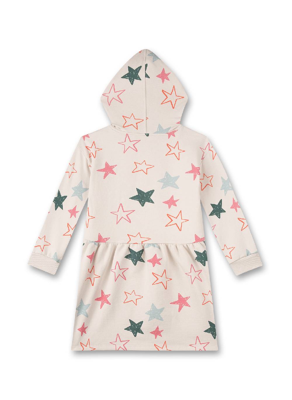 Sanetta Mädchen-Sweatkleid mit Kapuze Beige Exklusivangebot