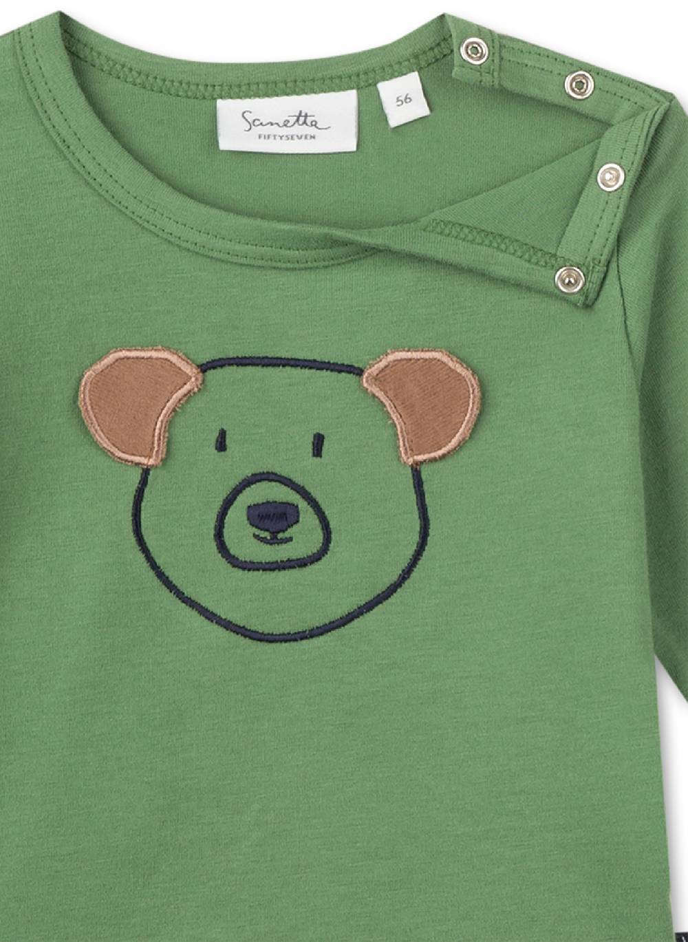 Sanetta Jungen-Shirt langarm Grün Neueste Mode