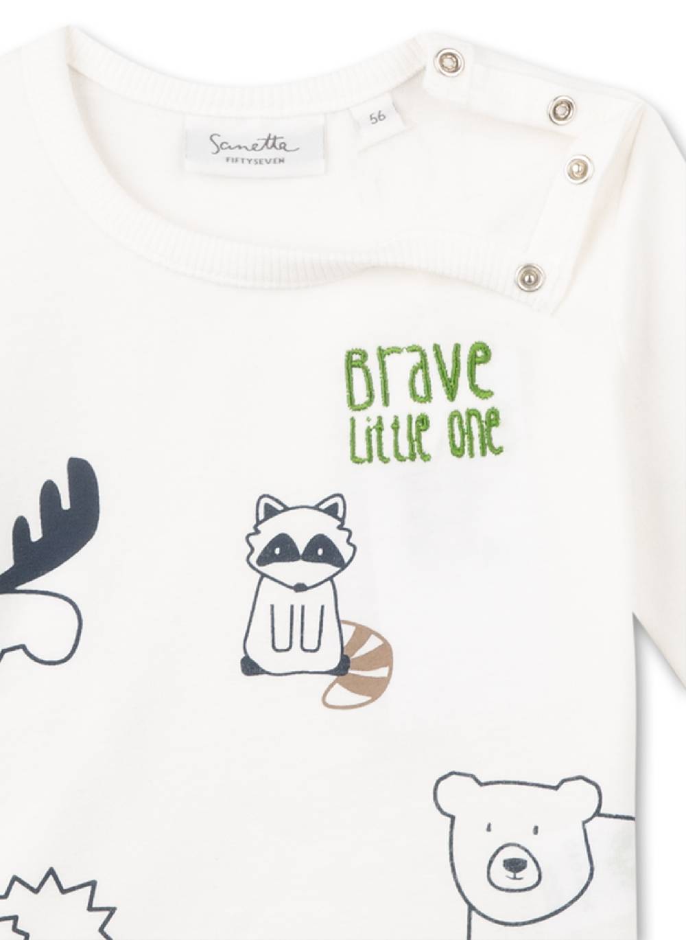 Sanetta Jungen-Shirt langarm Off-White Sonderangebote