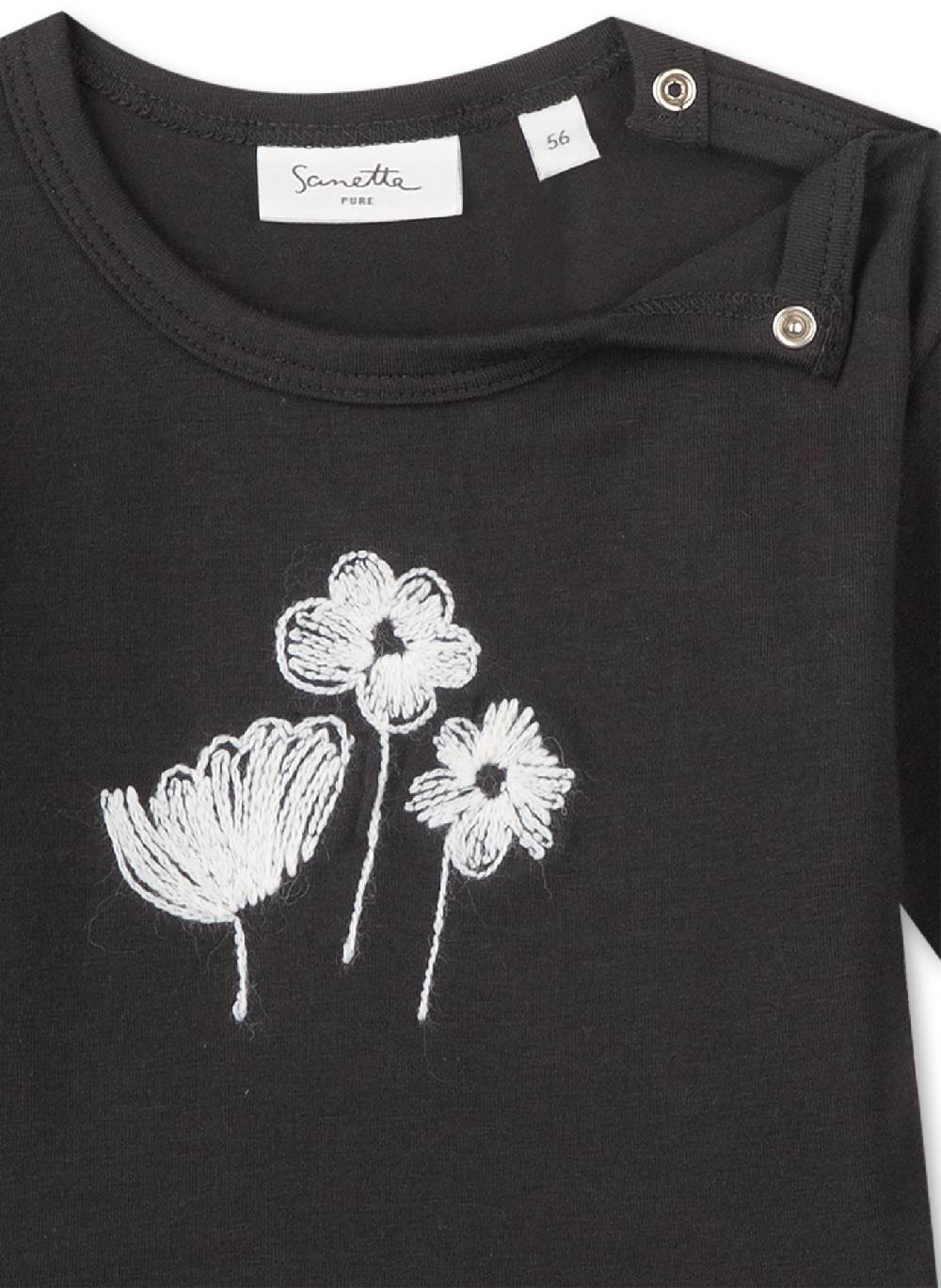 Sanetta Mädchen-Shirt langarm Dunkelgrau Riesige Ersparnisse