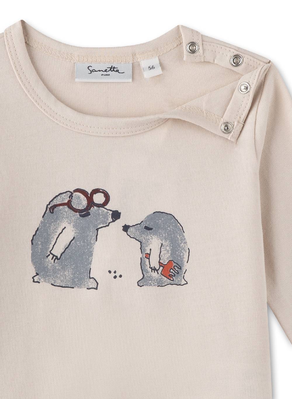 Sanetta Jungen-Langarmshirt Beige Begrenzt auf 3 Tage