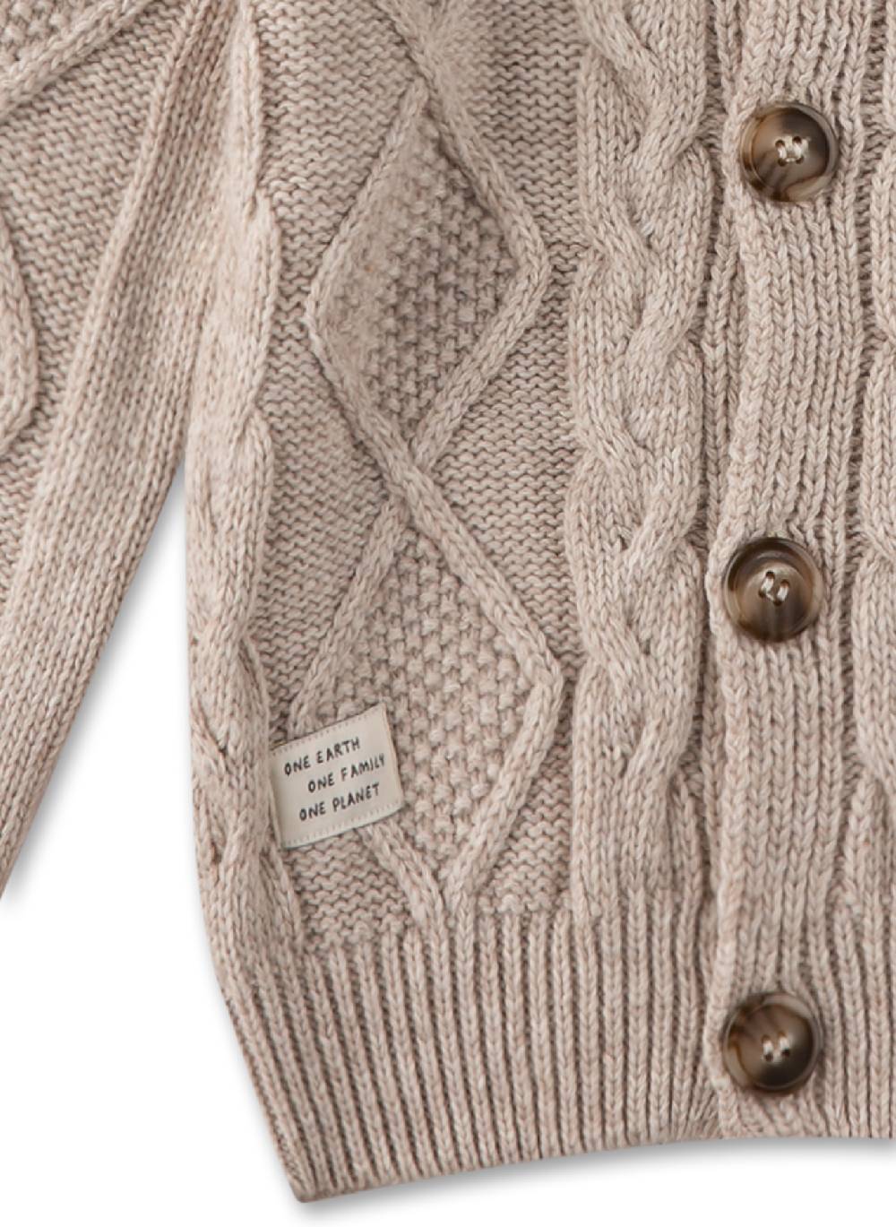 Sanetta Flachstrick-Cardigan Beige 2025