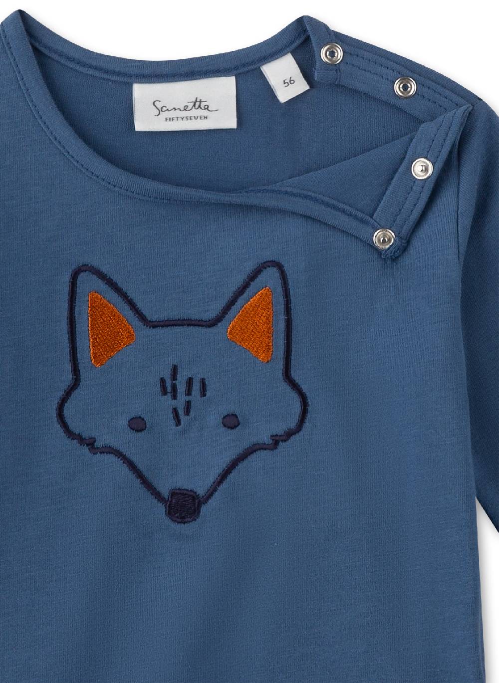 Sanetta Jungen-Langarmshirt Blau Schlussverkauf