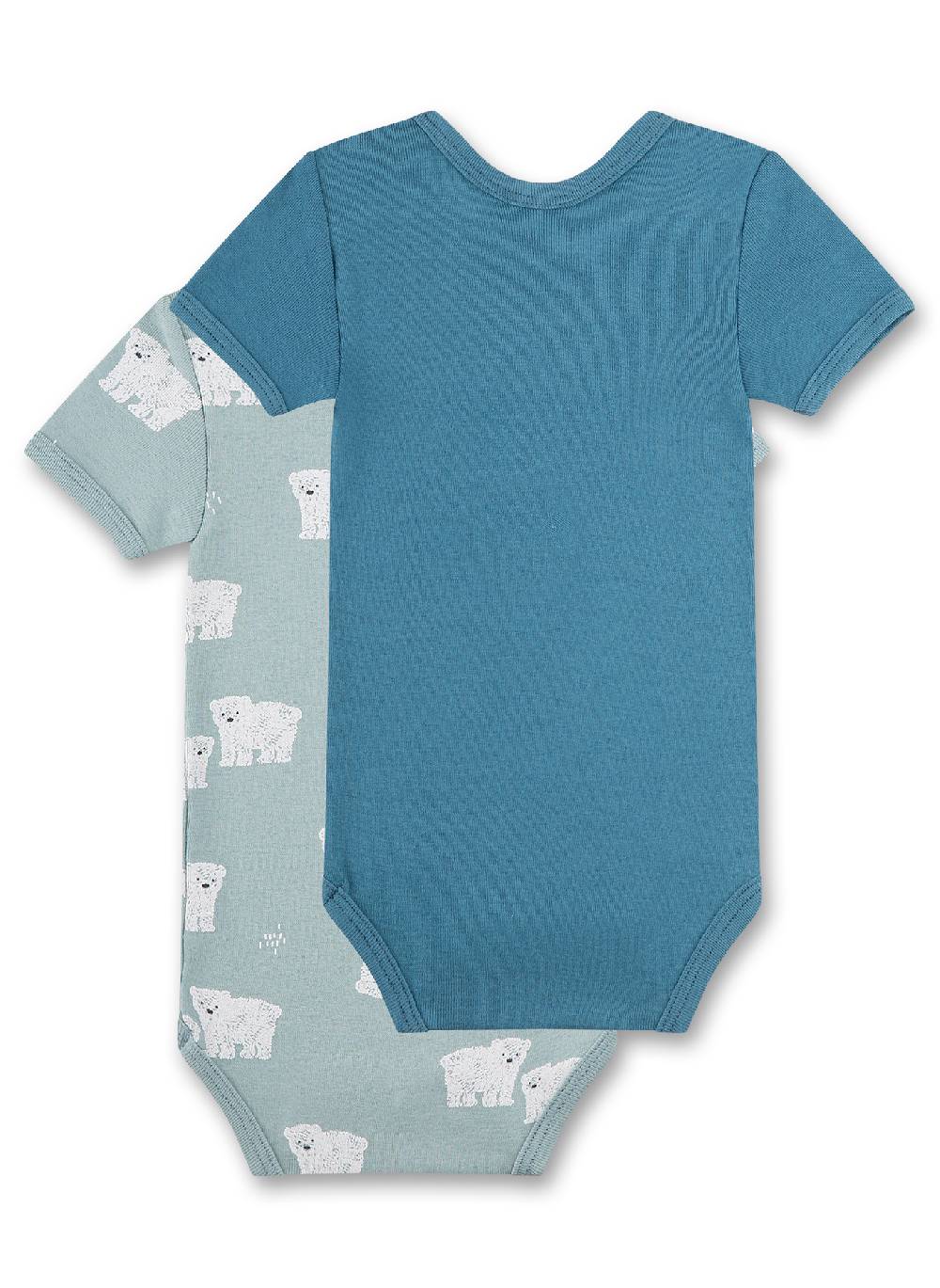 Sanetta Baby-Body langarm (Doppelpack) Blau Limitierter Zeitrabatt