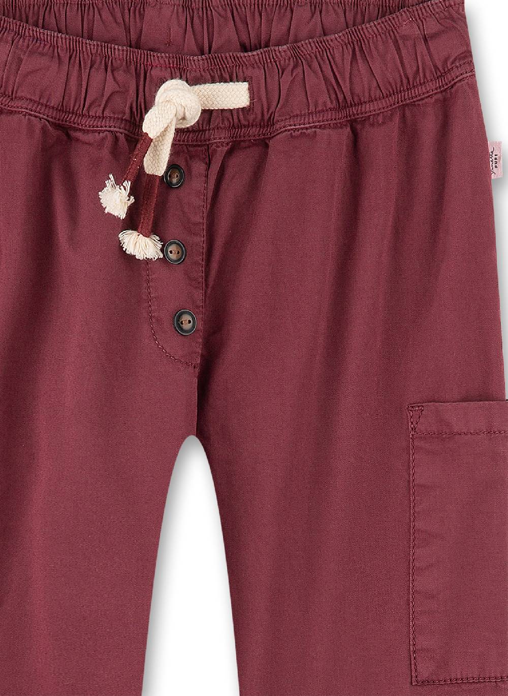 Sanetta Mädchen-Hose Weinrot Online Shopping