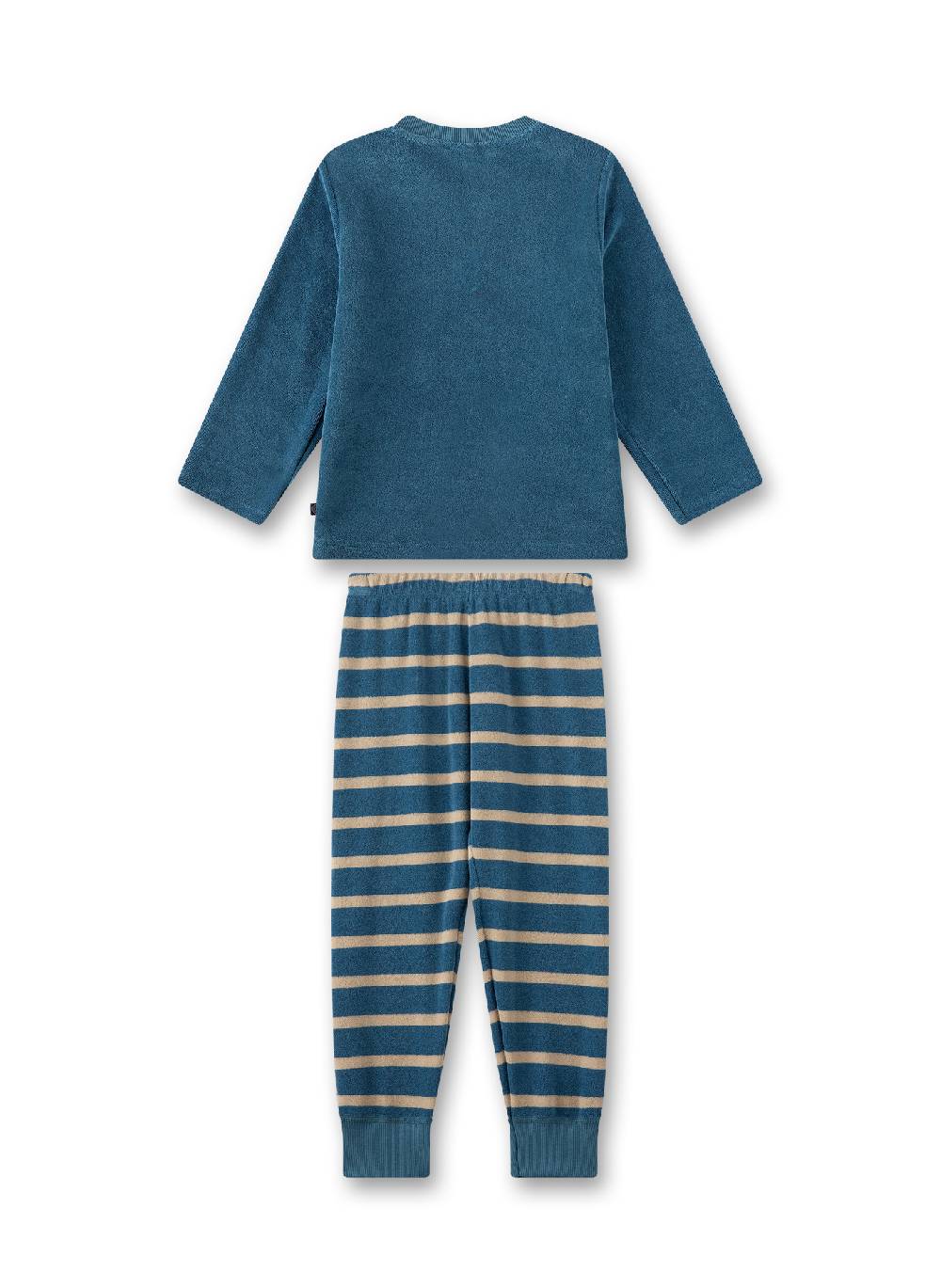 Sanetta Jungen-Schlafanzug Blau aus Frottee Große Rabatte