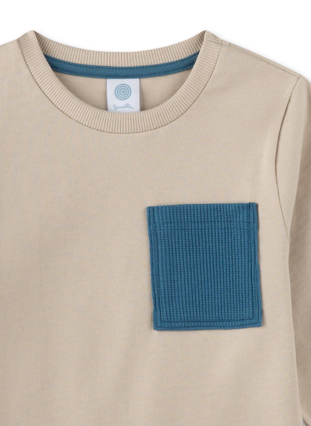 Sanetta Jungen-Schlafanzug Beige Letzte 3 Tage
