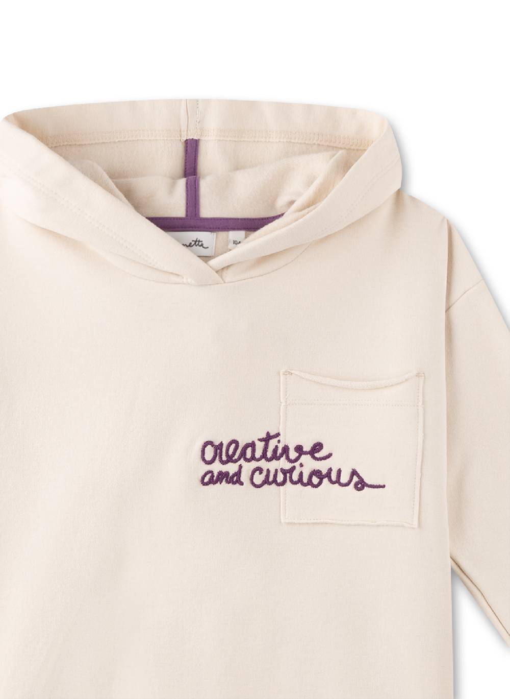 Sanetta Mädchen-Kapuzensweatshirt Beige Nur für heute