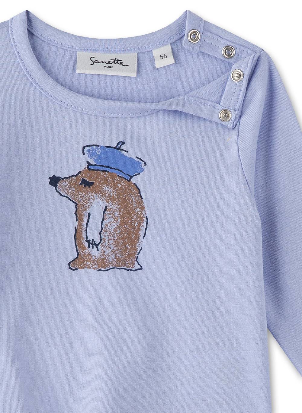 Sanetta Mädchen-Langarmshirt Blau Vierteljährliche Förderung