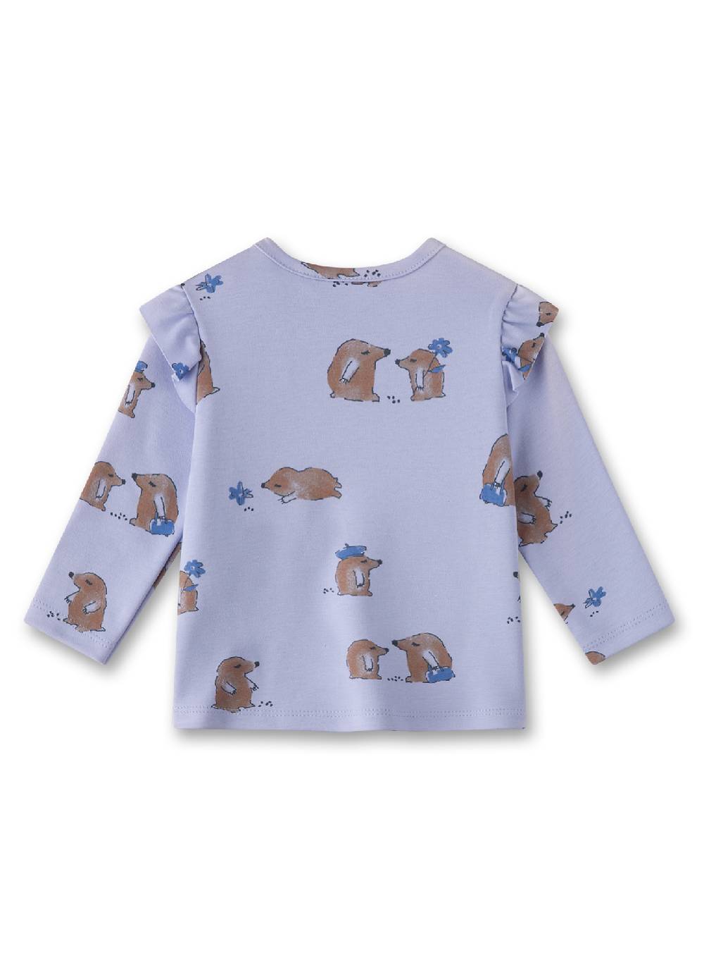 Sanetta Mädchen-Langarmshirt Blau Nur noch ein Tag übrig