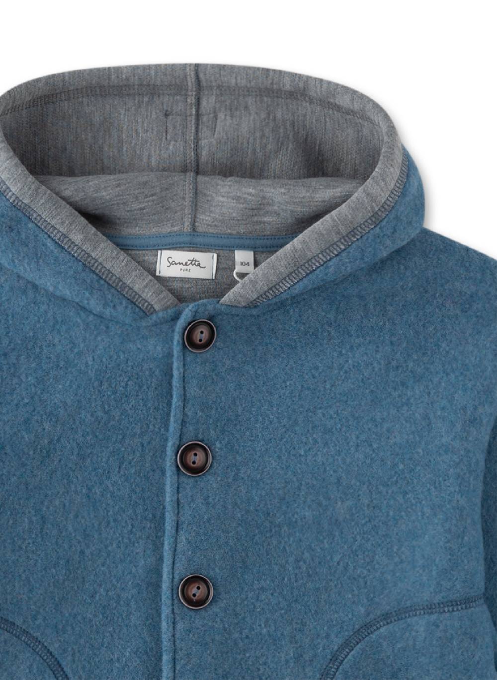 Sanetta Jungen-Fleece-Jacke Blau Fabrikpreis
