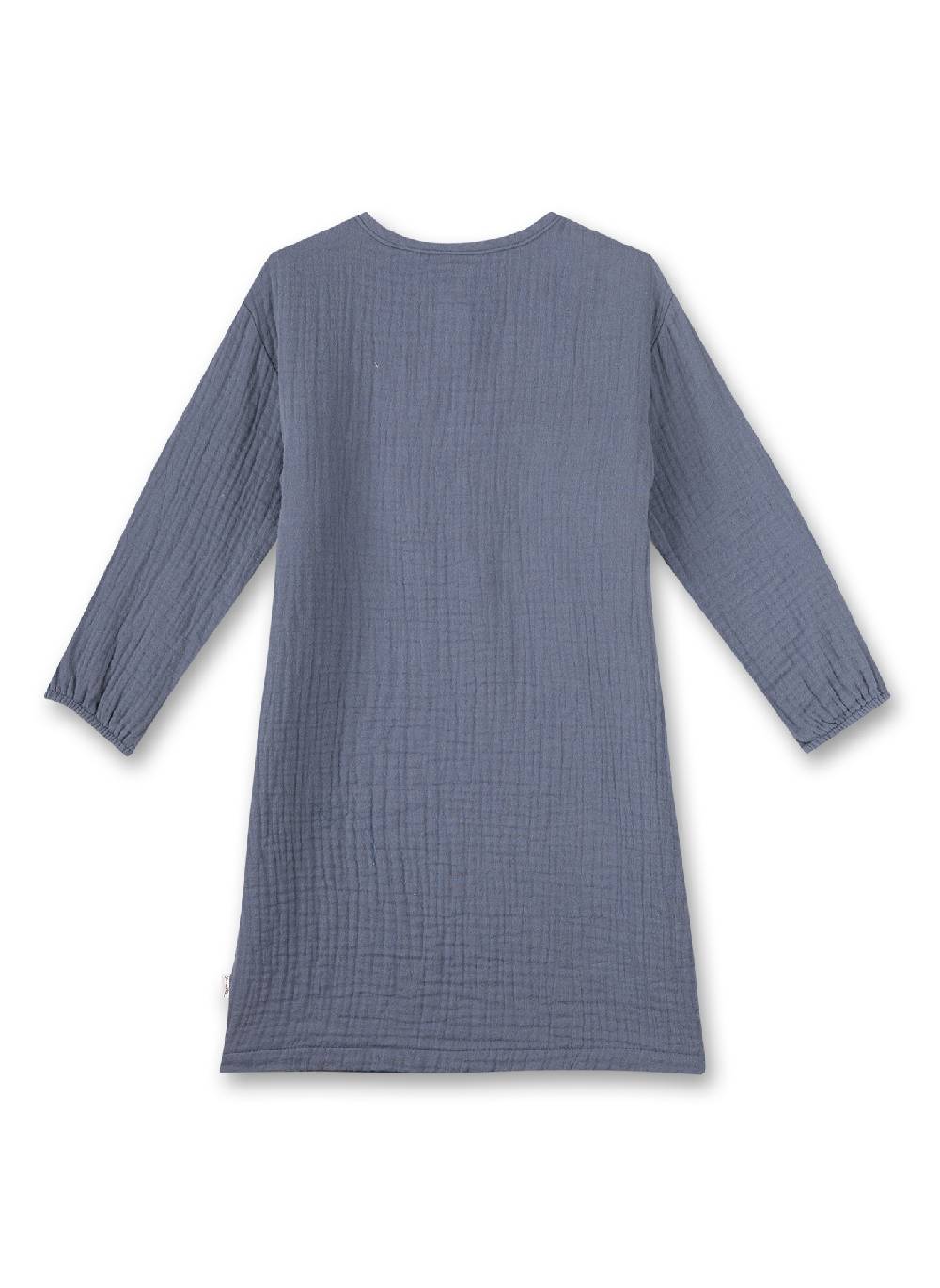 Sanetta Mädchen-Kleid aus Musselin Blau Fabrikladen