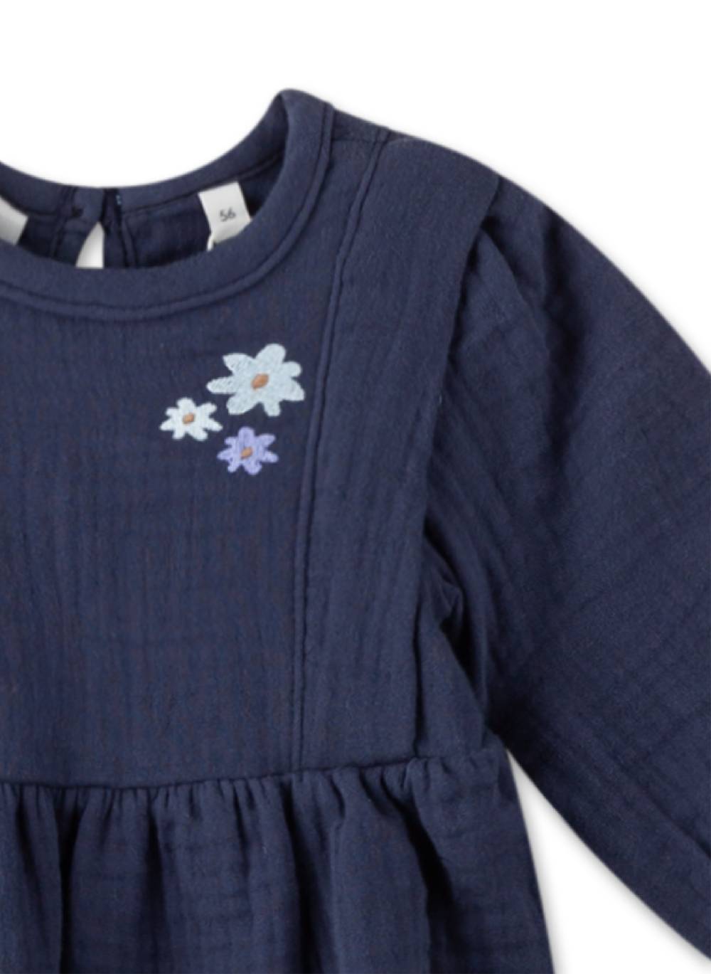 Sanetta Mädchen-Kleid Blau Räumungsverkauf