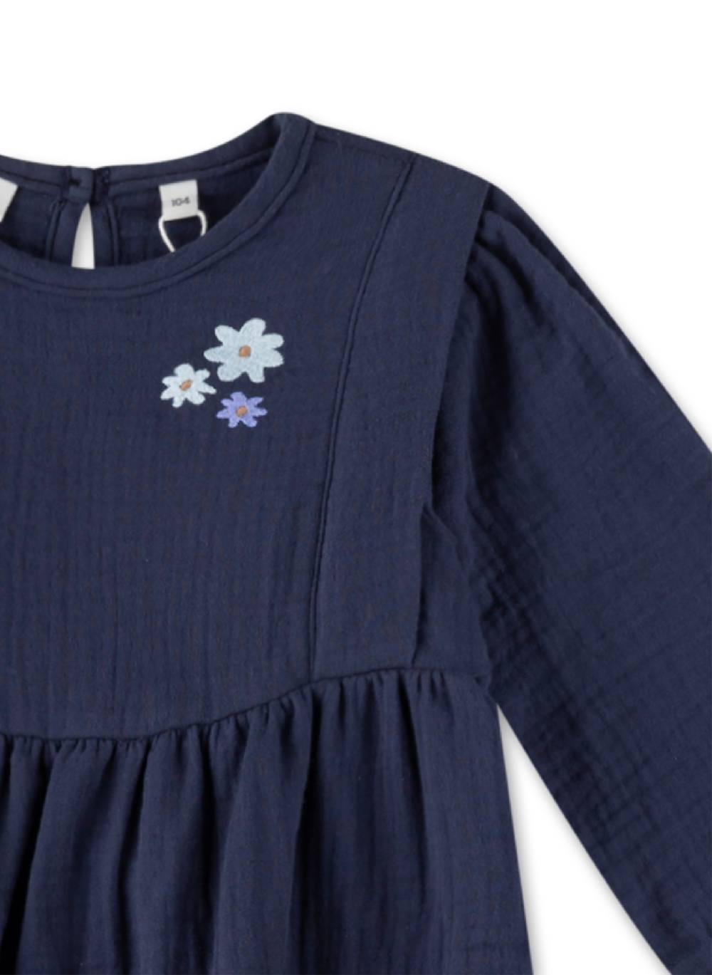Sanetta Mädchen-Kleid Blau Räumungsverkauf