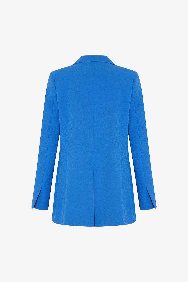 Sly 010 Lang geschnittener knopfloser Blazer aus Crêpe-envers-Satin Online