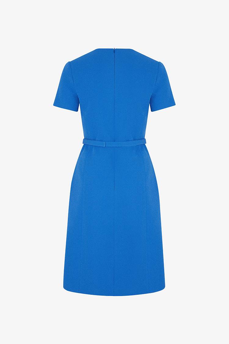 Sly 010 Elegantes Midi-Kleid mit Stoffgürtel Outlet