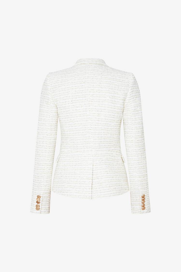 Sly 010 Double-breasted Tweed Blazer Limitierter Zeitrabatt