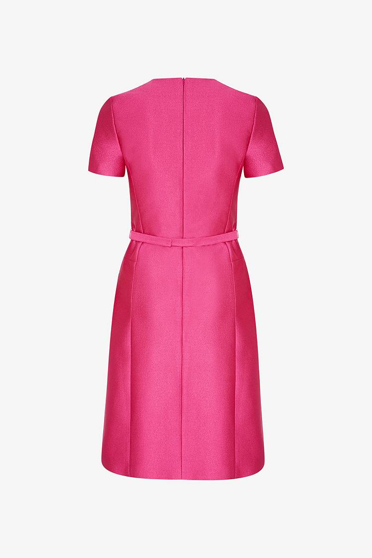 Sly 010 Elegantes Midi-Kleid mit Stoffgürtel Verkauf
