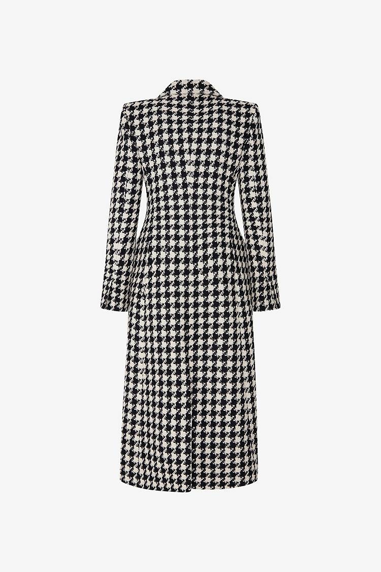 Sly 010 Tailored Coat with Houndstooth Pattern Valentinstagsangebot