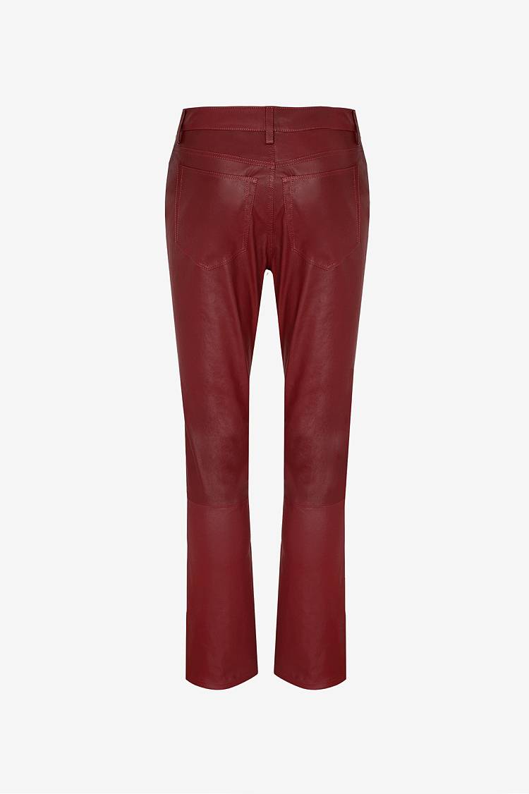 Sly 010 Klassische Hose aus Nappa Leder Online Outlet