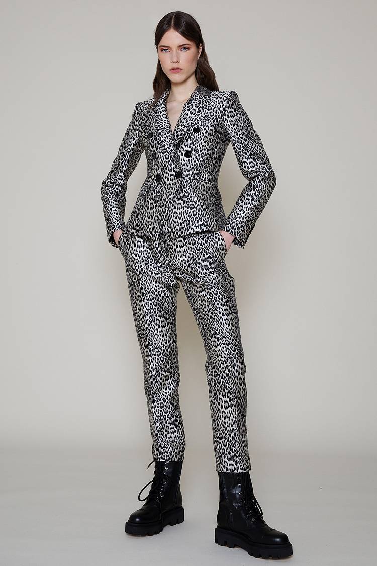 Sly 010 Klassische Hose aus Leojacquard Exklusive Angebote