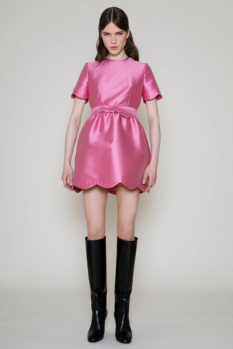 Sly 010 Verspieltes Kleid aus Seidentaft Große Rabatte