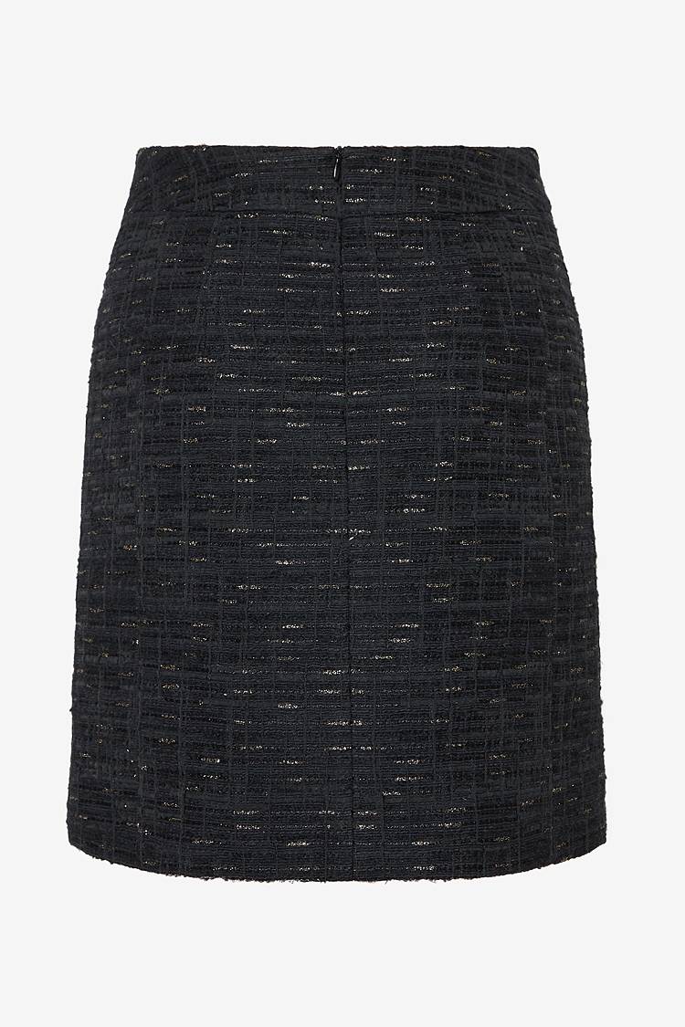 Sly 010 Hoch taillierter Tweed-Minirock Letzter Tag