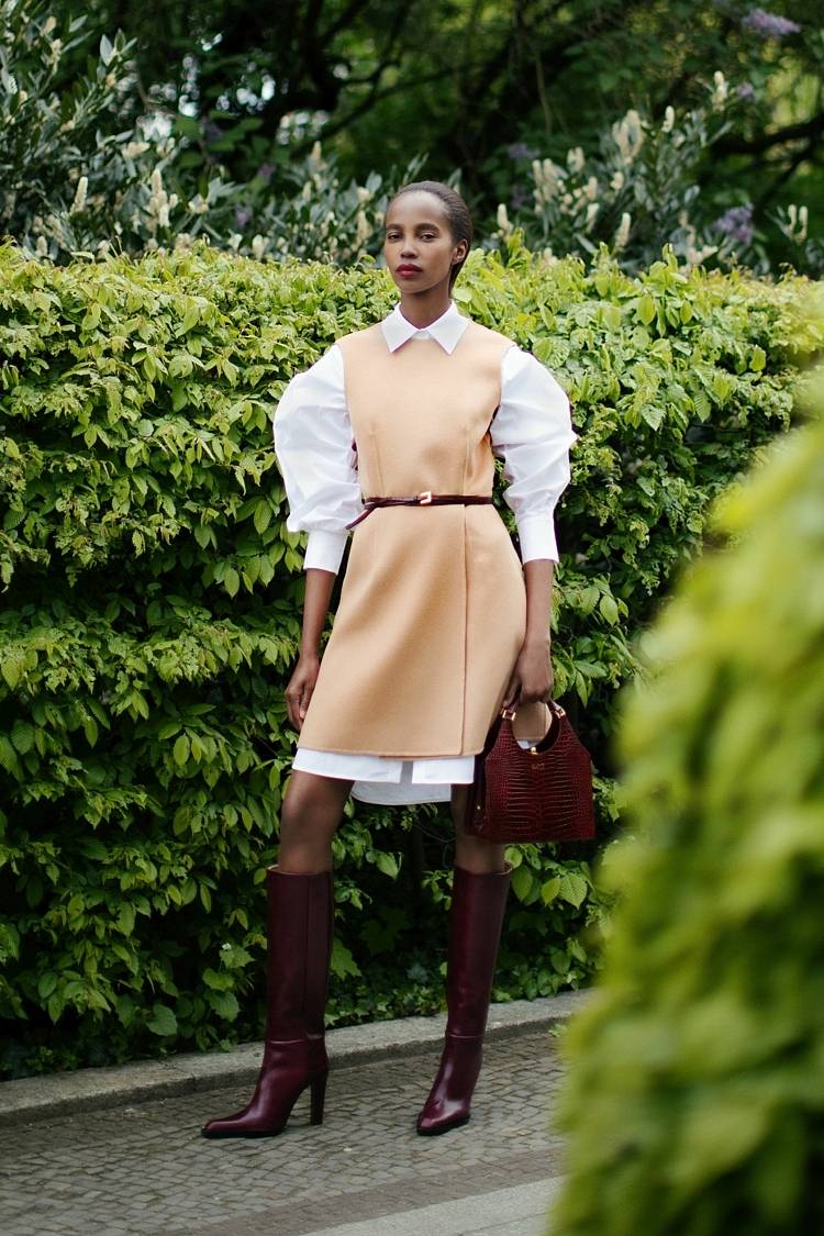 Sly 010 Lange taillierte Bluse Blitzverkäufe