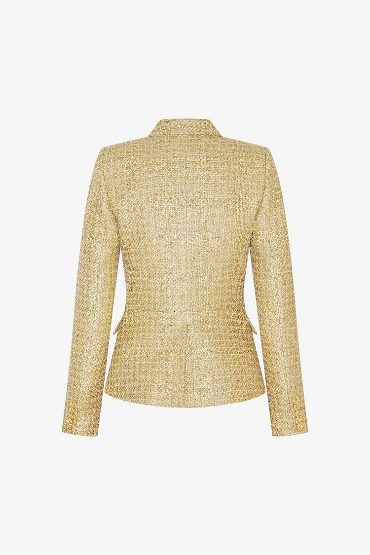 Sly 010 Double-breasted Blazer made from sparkling Tweed Fabrikpreis