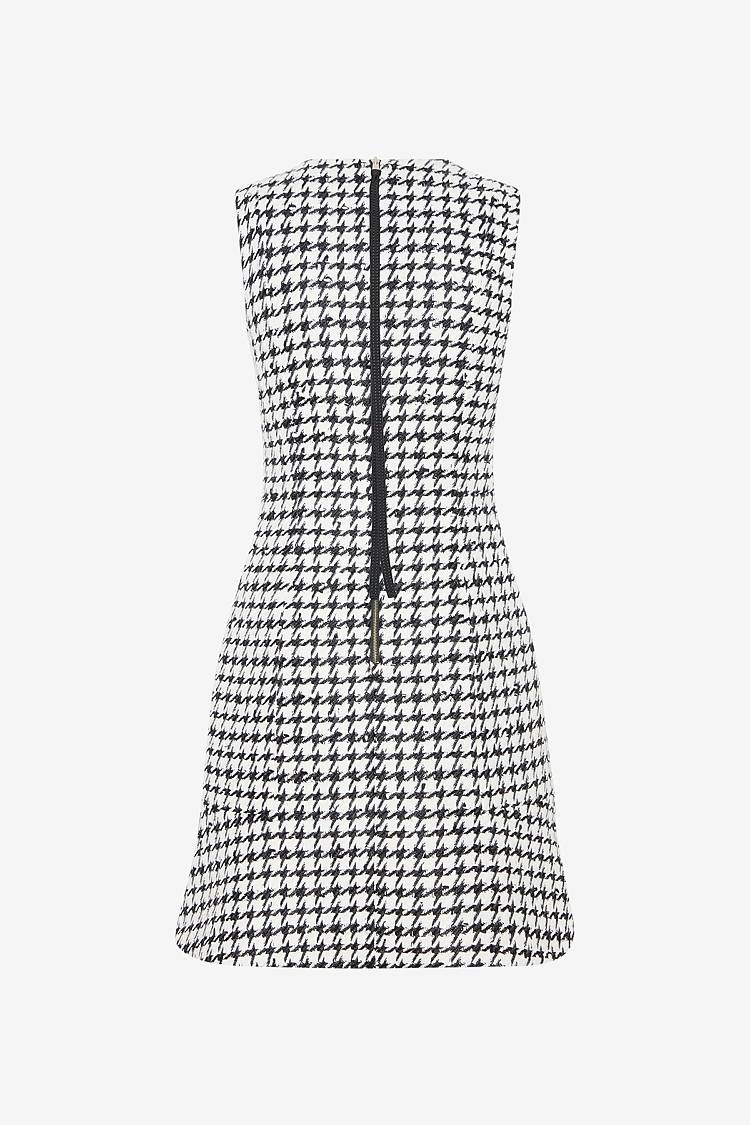 Sly 010 Ärmelloses tailliertes Tweedkleid Sonderangebot