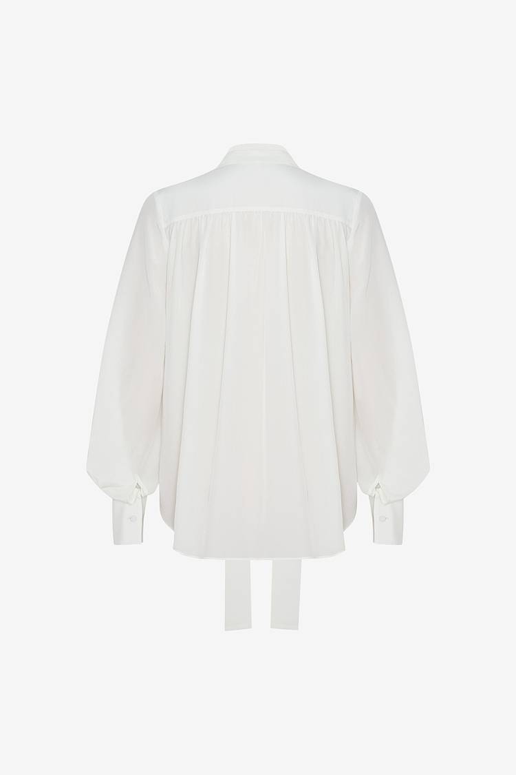 Sly 010 Klassische Seidenbluse mit Schluppe Super Sparpreis