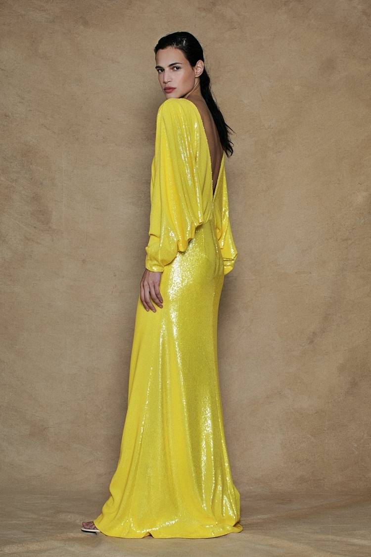 Sly 010 Bodenlanges Paillettenkleid Rabatt