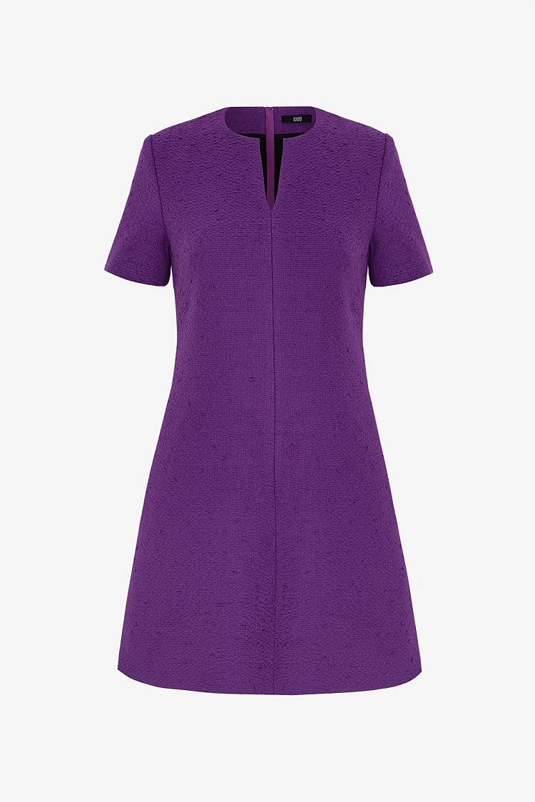 Sly 010 Schlichtes Tweedkleid mit Seitentaschen Heißer Verkauf