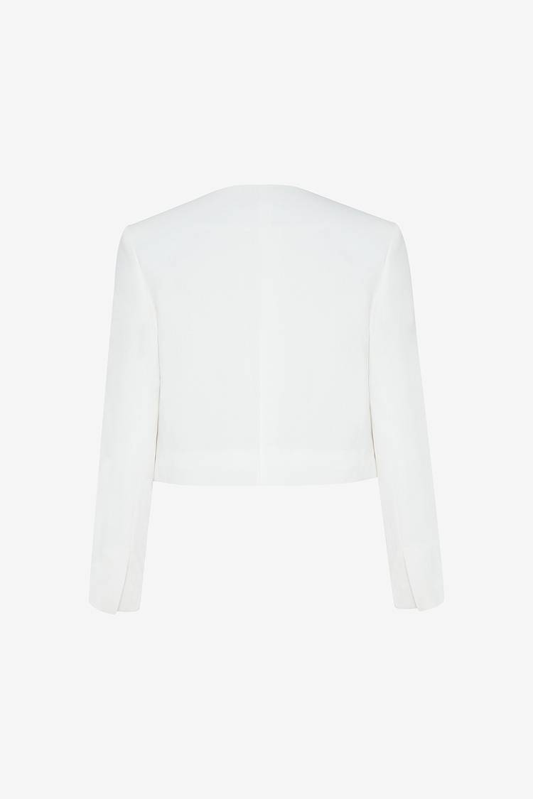 Sly 010 Kurze Jacke aus Crêpe-Envers-Satin Große Rabatte