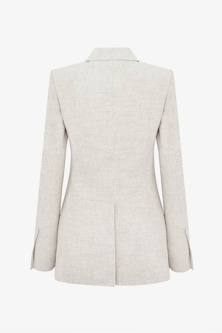 Sly 010 Taillierter Blazer aus Leinengemisch Kauf eins, bekomm eins gratis