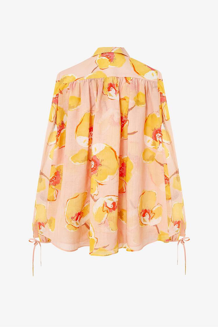 Sly 010 Ramie-Bluse mit Joch Sonderangebote