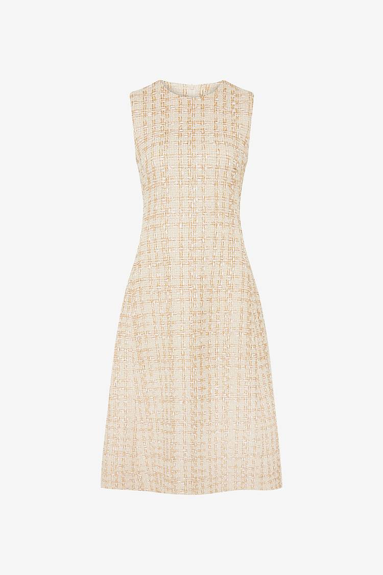 Sly 010 Ärmelloses Tweed-Kleid Tiefpreis