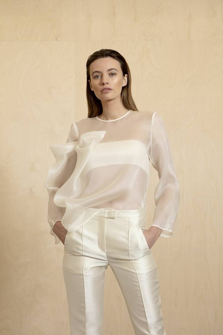 Sly 010 Top mit drapierter Schleife Bis zu 50% Rabatt