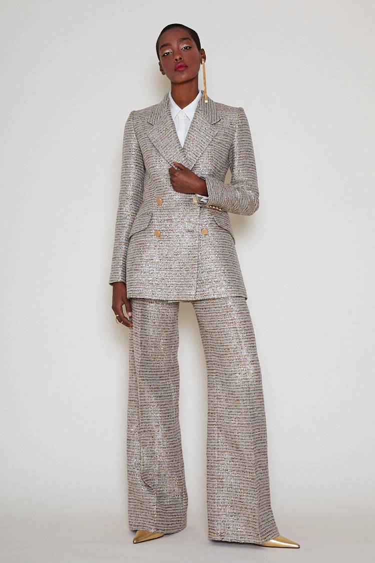 Sly 010 **Doppelreihiger Blazer aus Tweed** Auslauf