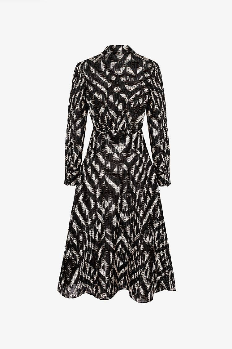 Sly 010 Midi-Wickelkleid mit grafischem Muster Flash Sale