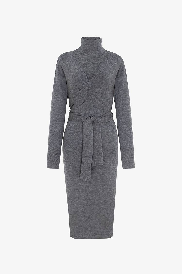Sly 010 **Strickkleid mit Bindegürtel** Top Angebot