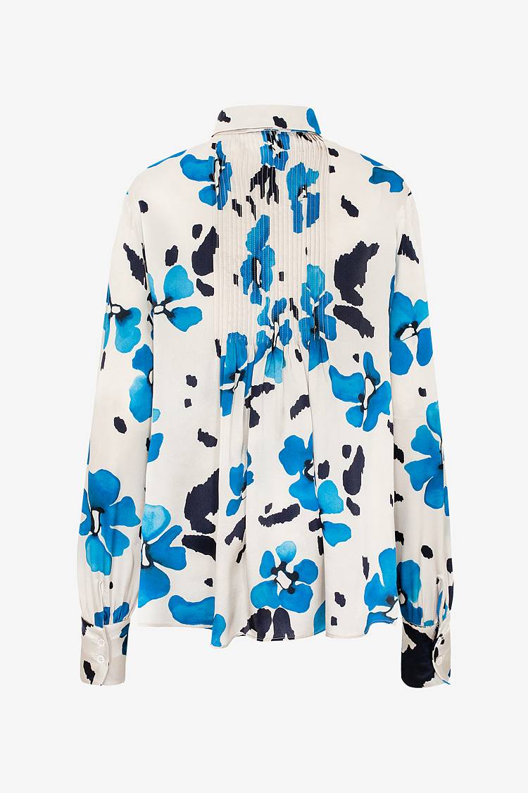 Sly 010 Seidenbluse mit floralem Print Tägliche Deals