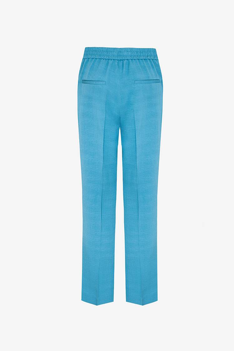 Sly 010 Schmal zulaufende Hose aus Crêpe-envers-Satin Sonderangebote